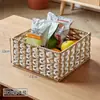 Cesta Tejida a Mano de Hojas de Maíz Estilo Ins con Tapa, Cesta de Almacenamiento Tejida de Paja Estilo Japonés, Cesta de Almacenamiento para Atrezzo de Fotografía