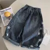 Conjunto de Jeans para Niños 2026 Primavera y Otoño Nuevo Estilo Niños y Niñas Pantalones Rectos con Estampado de Estrellas Top Elegante para Bebé de Moda