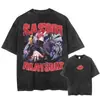 Camiseta Lavada Talla Europea Transfronteriza Streetwear Harajuku Anime Naruto