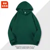 Sudadera con Capucha de Hombro Caído con Logo, Sudadera de Algodón para Reunión de Clase, Ropa de Trabajo Corporativa, Manga Larga, Otoño e Invierno, Forro Polar, Personalizable