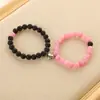 Amazon Pulsera de Piedra Natural Ojo de Tigre Ágata Caliente Tejida Acero Inoxidable Pulsera Magnética de Pareja Amor al por Mayor