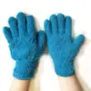 Guantes Despolvadores de Terciopelo de Media Cara en Múltiples Colores Guantes de Coral Fleece de Cinco Dedos Guantes de Microfibra para Secar el Cabello Suministro a Largo Plazo