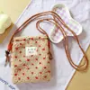 Moda Popular Famosa en Internet Peluche Arcoíris Puntos Lindos Bolso Pequeño Rosa Bolso de Hombro Cruzado Bolso Portátil de Almacenamiento para Compras