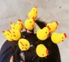 Presilha de cabelo headband patinho amarelo vermelho amor frango amarelo acessórios de cabelo de primavera vendendo gadget fofo empurrar presilha pequena pato tridimensional