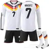 2627 Uniforme de Futebol Alemão para Casa de Manga Longa 10 Musiala 6 Kimmich Conjunto Novo Estilo Outono Inverno