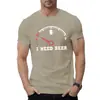 NECESITO CERVEZA Camiseta de Manga Corta para Hombre Camiseta de Verano Top
