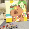 Pintura acrílica dibujos animados infantiles hecho a mano diy pintura al óleo digital pintura al óleo al por mayor verano graffiti decoración para colorear pintura para colgar
