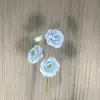 Nova Flor Artificial Peônia de 4 Cabeças Fundo para Salão de Casamento Decoração Suave Flor para Guia de Estrada Arranjo de Flores Flor de Mesa para Casa Flor para Exportação