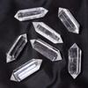 Adorno de Piedra de Cristal Blanco Hexagonal Prismático Doble Punta de Energía, Venta Directa de Fabricante del Mar de China Oriental, Recuerdo Turístico