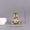 Rana de Latón Retro Inserto de Incienso Superior Creativo Sólido Decoración para el Hogar Mascota de Té Oficina Escritorio Adornos Venta al por Mayor