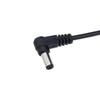 Cabo Adaptador DC5521 Reto para Ângulo Reto 90 Graus Macho para Fêmea 5V Cabo de Extensão de Alimentação Elétrica Cabo de Carregamento 0,2m