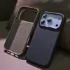 Funda de Piel de Vaca de Primera Capa Apple 17Promax Funda de Teléfono Móvil de Cuero Genuino Funda Protectora de Cuero Magnética con Textura Iphone16 Cuero