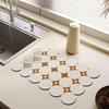 Moderno simples mesa de lavagem bancada lava-livre tapete de mesa cozinha bancada antiderrapante tapete drenante absorvente diatomácea tapete de mesa de lama