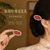 Novos acessórios de cabelo em brocado Song estilo chinês, presilhas de cabelo de alta qualidade e requintadas, enfeites de cabelo, presilhas laterais, grampos e presilhas de cabelo em estilo antigo