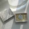 Colección de Caja de Regalo para Collar de Anillo y Pendientes Estilo Lujo Ligero Caja de Regalo Gris Franela Caja con Sentido de Alta Gama Empaque Exquisito de Moda