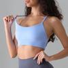 Sujetador de Yoga de Espalda Cruzada Estilo Europeo Nuevo Ropa de Yoga para Mujer Tops Sujetador Deportivo para Correr al Aire Libre Sujetador de Fitness