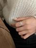 Anillo Onihan S925 de plata esterlina con letra H simple, personalidad femenina, diseño de nicho ligero de lujo, anillo abierto de alta calidad