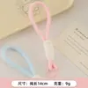Lanyard Explosivo Simples para Celular Cor Tecida Lanyard para Bolsa de Câmera Combinação de Cores Corda para Celular Corda para Copo Pingente Venda por Atacado