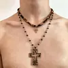 Collares transfronterizos de estilo punk de alta resistencia para hombres y mujeres, estilo gótico de subcultura, cadenas para la clavícula y collares de personalidad de nicho de moda