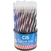 Caneta Esferográfica Cis Spiro 0.7mm Cores Sortidas - Caixa com 50 Unidades Sortidas