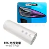 Película Protectora para Faros de Coche de TPU Transfronteriza, Cambia de Color Controlada por Luz, Autorreparable, Transparente, Película de Luz Negra para Coche 30*150