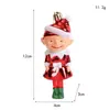 Adornos navideños de plástico, medias navideñas, muletas, colgantes, pequeños adornos para árboles de Navidad.