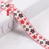 Cinta Jacquard de Dos Colores de 2.3cm para Textiles del Hogar, Decoraciones de Ventanas, Decoración de Ropa, Accesorios de Encaje Hechos a Mano DIY G3661