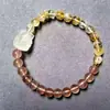Pulsera de Cristal de Fresa Huangtaishan Natural Gelatina de Lichi Zorro de Nueve Colas Nuevo Estilo Chino Diseño de Moda Joyería al por Mayor y Dropshipping