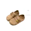 Nuevos Zapatos Casuales Cómodos para Mujer 2026, Otoño, Doble Botonadura, Uso Bidireccional, Planos, Tacón Oculto de Moda, Retro, Versátil, Ante