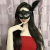 Máscara de Elsa para Mujer Máscara de Baile Escenario Rendimiento Media Cara Princesa Halloween Cos Elfo Elfa Princesa
