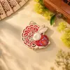 Accesorios de Joyería Brocado de Canción: Colgante de Brocado Canto del Conejo de Jade del Palacio de la Luna, Estilo Chino Brocado Canto del Conejo de Jade Joyería Artesanal de Aleación Suministro al por Mayor