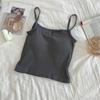 Nova Camisola Interna de Veludo Fino Cor Pura Slim Fit Feminina Linda Costas Top Tubo Peito Envolto Lingerie Feminina Primavera e Verão