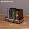 Portalápices Creativo Retro Caja de Almacenamiento Estudiante Escritorio Estantería Estuche Redondo para Lápices Caja de Papelería Minimalista Le glaze Fábrica de Resistencia