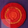 Novo Cross-border Amazon Handmade Knitted Coaster engraçado bonito multi-camada hambúrguer Halloween Placemat mesa isolada