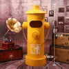 Bote de Basura de Hidrante de Incendio Creativo Retro Estilo Industrial Pie Grande Operado con Pedal Restaurante Arte de Hierro Contenedor Exterior Adornos Americanos Decorativos