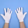 Guantes de Algodón Blanco de una Cara para Manejar Joyería y Artesanías, Guantes Protectores Absorbentes de Sudor para el Trabajo Diario, Etiqueta y Recepción