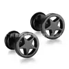 Pendientes de Estrella de Cinco Puntas para Hombre Estilo Coreano Europeo y Americano Lujo Accesible Acero Inoxidable de Alta Gama Clavos para Hélice Auricular Estilo Punk Moda Ins