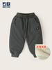 Pantalones de algodón para niños, pantalones largos tejidos y gruesos, ropa de invierno para bebés, otoño e invierno, ropa cálida para niños.