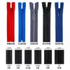 Zíper Personalizado Nylon Resina Invisível Metal Impermeável Nº 3 Nº 5 Nº 8 Nº 10 Prova Duplo Fechamento Abertura Simples Zíper de Cauda