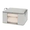 Bolsa de Almacenamiento Visual de Espiga Caja de Almacenamiento para Ropa Caja Organizadora a Prueba de Polvo Bolsa para Edredones del Hogar Bolsa para Empacar Ropa de Mudanza