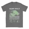 Camisetas Masculinas SilenT Hill 2 Roupas de Algodão Casuais Manga Curta