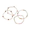Europa y Estados Unidos pulsera de tobillo de cuentas de arroz de cereza pequeña de verano pulsera simple creativa tobillera de playa multiusos juego de cuatro piezas