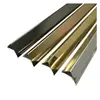 Atacado do fabricante personalizado tira de acabamento de borda em ângulo reto de aço inoxidável 304, acabamento de borda de metal ultrafino para decoração de canto externo