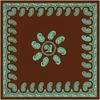 Lenço de Cabeça Novo Retrô Flor Caju Grande Feminino Decorativo Envoltório de Peito Lenço Quadrado Grande Xale Lenço Proteção Solar