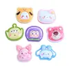 Cabezas de Animales Brillantes de Dibujos Animados DIY Pegamento de Crema Funda de Teléfono Casera Papelería Accesorios para el Cabello Piezas de Resina