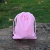 Bolsa de franela negra con cordón directa de fábrica para joyería, bolsa de almacenamiento de joyas, bolsa de regalo para auriculares, bolsa de franela