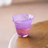 Taza de Prueba Minimalista de Vidrio de Burbujas Resistente a Altas Temperaturas para Té, con Hermoso Diseño de las Dinastías Tang y Song, Adecuada para Juegos de Té Kung Fu y Compartir Té