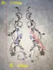 Accesorios decorativos para puertas de hierro, accesorios para puertas de patio, decoraciones de puertas de flores de hierro, accesorios soldados, adornos para puertas de estilo europeo