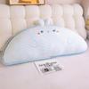 Almohada de Algodón Puro Clase A para Cama de Bebé junto a la Cama Almohada Linda para Cama de Niños Bolsa Suave Anticolisión Respaldo Grande Almohada Semicircular Almohada Lumbar