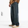 Ceecuz Jeans Masculino Novo de Outono Estilo Retrô Americano com Pernas Retas, Forrado com Lã, Espessado, Corte Solto, Tamanho Plus, Calça Longa de Perna Larga